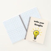 Write Your Thoughts – Elegant Lined Notebook Notizblock (Innenseite)