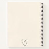 Write Your Thoughts – Elegant Lined Notebook Notizblock (Rückseite)