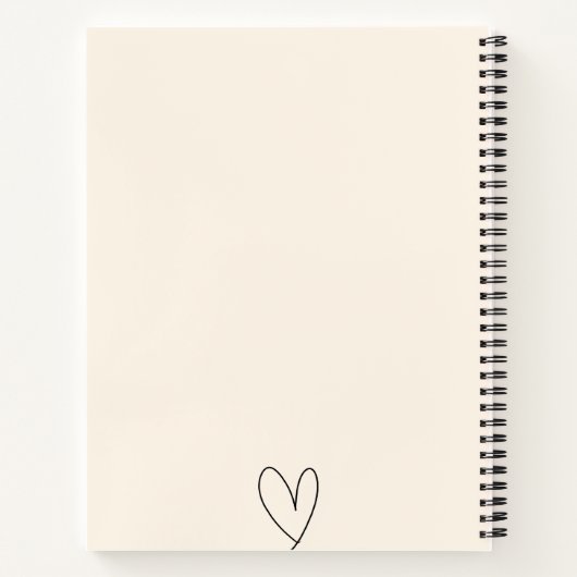 Write Your Thoughts – Elegant Lined Notebook Notizblock (Rückseite)