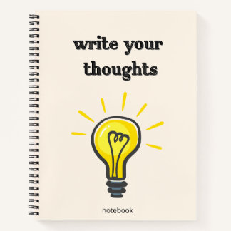Write Your Thoughts – Elegant Lined Notebook Notizblock