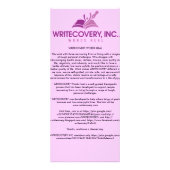 WRITECOVERY Informations-Karte Werbekarte (Vorne)
