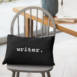 Writer Accent Pillow Black Dekokissen