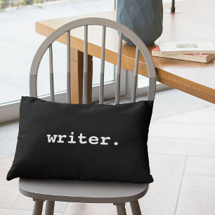 Writer Accent Pillow Black Dekokissen