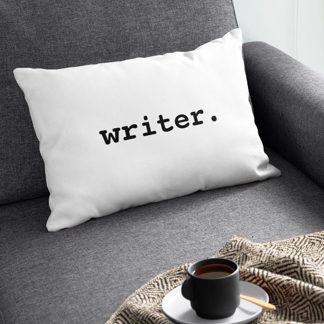 Writer Accent Pillow Dekokissen (Customize to change text size, style or color.)
