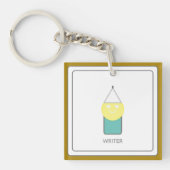 WRITER Acrylic Schlüsselanhänger von Poet Adiela A (Vorderseite)