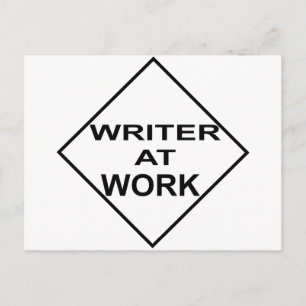 Writer at Work - Geschenk für Schriftsteller Postkarte