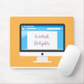 Writer at Work / Writish Delights (© Mira) Mousepad (Mit Mouse)