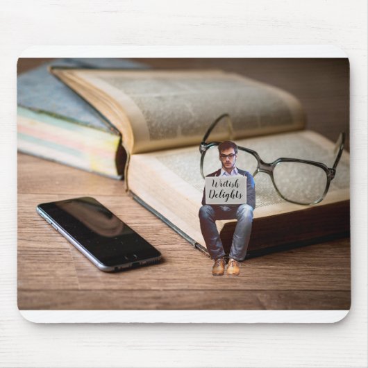 Writer at Work / Writish Delights (© Mira) Mousepad (Vorne)