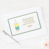 WRITER-Aufkleber von Poet Adiela Akoo Rechteckiger Aufkleber (Umschlag)