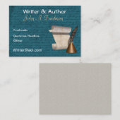 Writer/Author Business Card Visitenkarte (Vorne/Hinten)