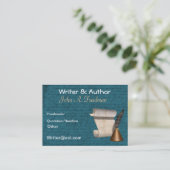 Writer/Author Business Card Visitenkarte (Stehend Vorderseite)