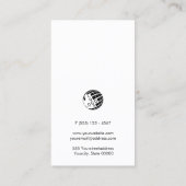 Writer Author Novelist Monogram Imitate Gold Visitenkarte (Rückseite)