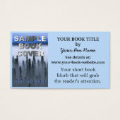 Writer Author Werbeaktion Book Cover Business Card (Vorderseite)