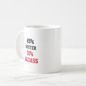 Writer Badass Kaffeetasse (Vorderseite Links)
