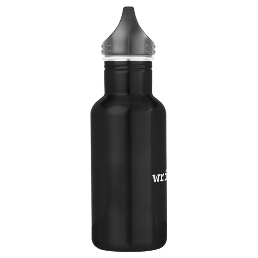 Writer Black Edelstahlflasche (Links)