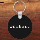 Writer Black Round Schlüsselanhänger (Vorderseite)