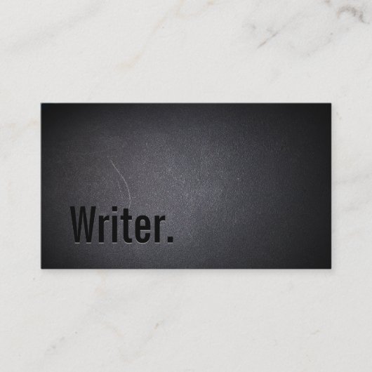 Writer Bold Minimalistisch Visitenkarte (Vorderseite)