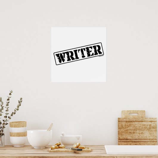 Writer-Briefmarke Poster (Küche)