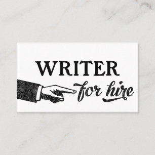 Writer Business Cards - Coole Vintage Visitenkarte