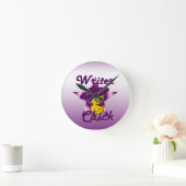 Writer Chick #9 Runde Wanduhr (Zuhause)
