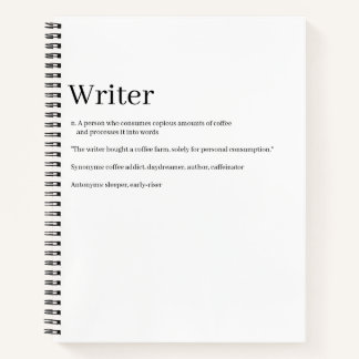 Writer Definition Notebook - Funny Notizblock
