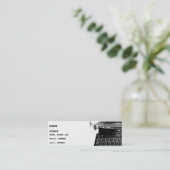 Writer Editor Author Novelist Book Business Card Mini Visitenkarte (Stehend Vorderseite)