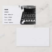 Writer Editor Author Novelist Book Business Card Visitenkarte (Vorne/Hinten)