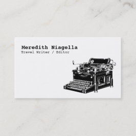 Writer / Editor / Authors Business Card Template Visitenkarte