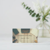 Writer Editor Typwriter Journal Business Cards Visitenkarte (Stehend Vorderseite)