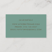Writer Editor Typwriter Journal Business Cards Visitenkarte (Rückseite)