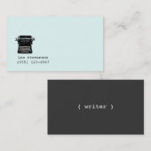 Writer , Editor, Vintager Schreibmaschinenverkäufe Visitenkarte (Vorne/Hinten)