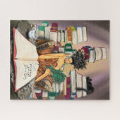 Writer Girl Fantasy Puzzle - Malerei (Horizontal)