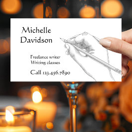 Writer Illustrator oder Calligraphy Business Card Visitenkarte