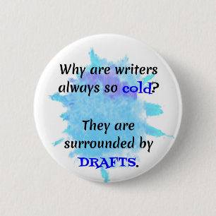 Writer Joke English Teacher Funny Geschenk Button