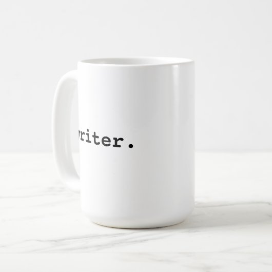 Writer Large Tasse (Vorderseite Links)