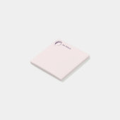 Writer Lila Macaroon Post-it Klebezettel (angewinkelt)