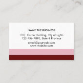 Writer Loan Signing Agent Nib Rose Gold Notar Visitenkarte (Rückseite)