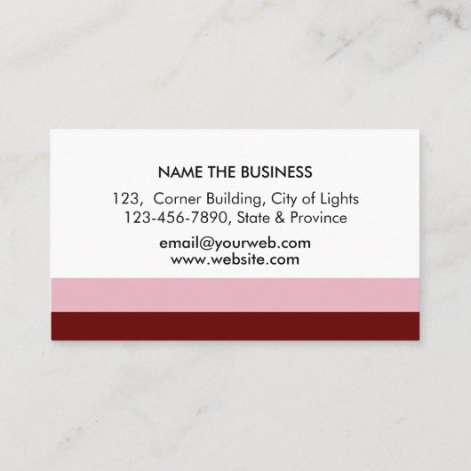 Writer Loan Signing Agent Nib Rose Gold Notar Visitenkarte (Rückseite)