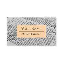 Writer Modern Typografy Classic Business Card