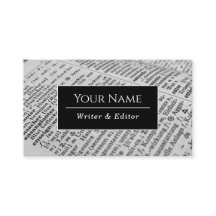 Writer Modern Typografy Classic Business Card