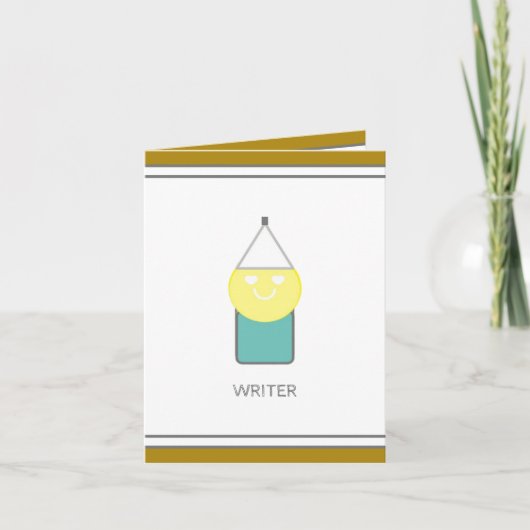 WRITER Note Card von Poet Adiela Akoo (Vorderseite)