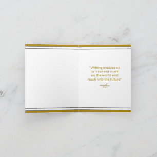 WRITER Note Card von Poet Adiela Akoo