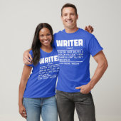 Writer Noun Definition Writing Lover Motivierend T-Shirt (Unisex)