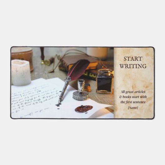 Writer oder Blogger Inspiration Zitat Schreibtischunterlage (Vorderseite)