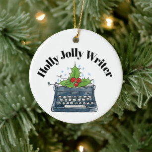 Writer Ornament Christmas Keepake Retro #1