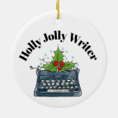 Writer Ornament Christmas Keepake Retro #1 (Hinten)