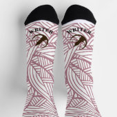 Writer Pink Blätter Socken (Oben)