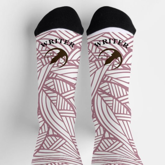 Writer Pink Blätter Socken (Oben)
