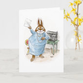 Writer Rabbit Card Karte (Gelbe Blume)