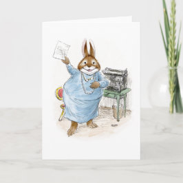 Writer Rabbit Card Karte